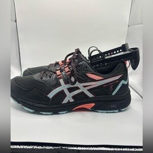 Asics Womens Gel Venture 8 1012A706 Black Running Shoes Sneakers Size 9.5 wide